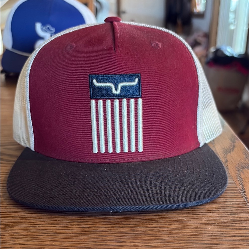 Kimes Ranch Maroon and Black Trucker Hat